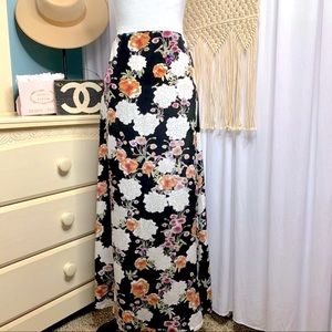 NWT Planet Blue 90s Y2K floral high slit skirt S